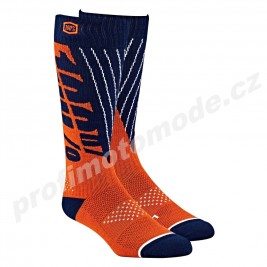Ponožky 100% TORQUE  navy orange