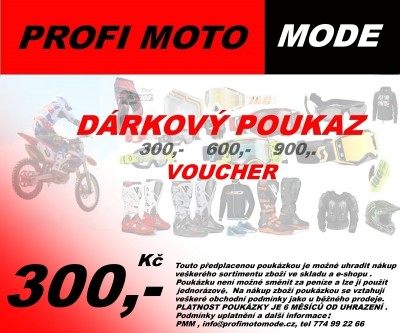 DÁRKOVÝ POUKAZ V HODNOTĚ 300, 600, 900 