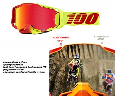 MX-MTB 100% brýle Armega Solaris HiPER